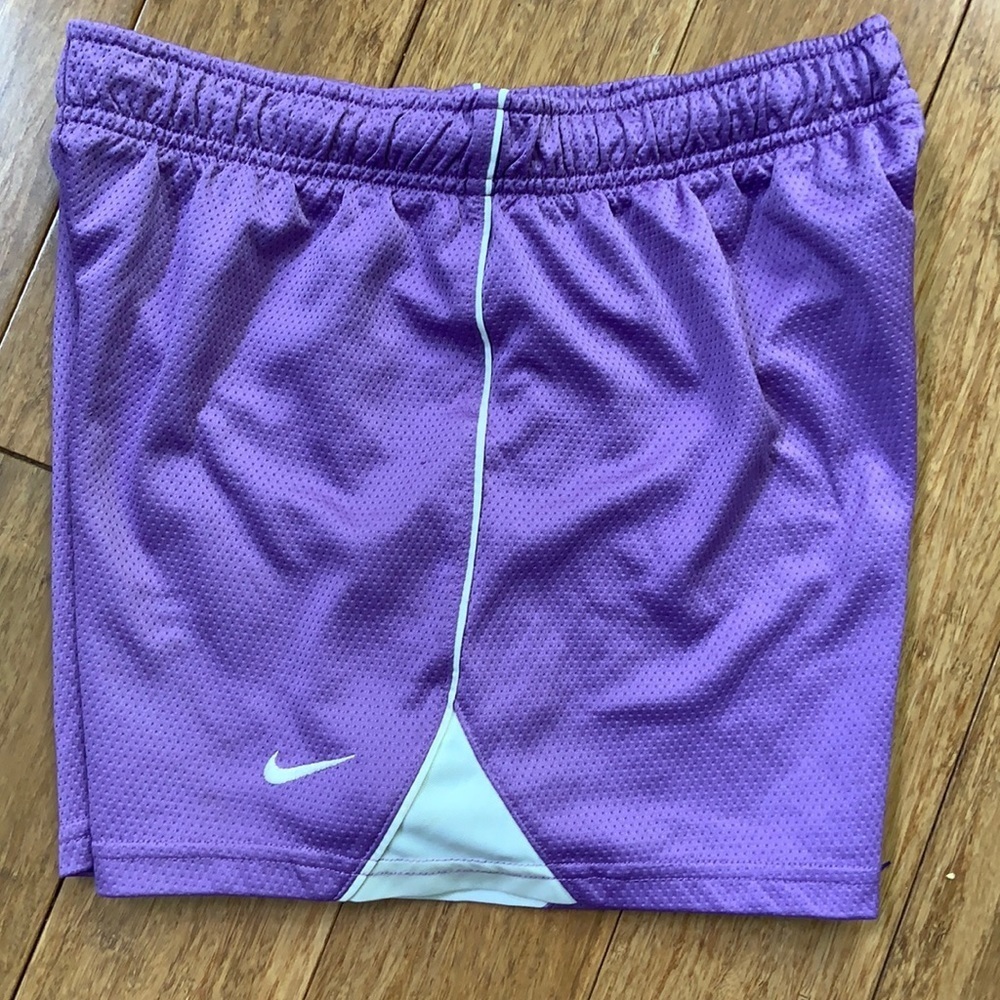 NIKE Girls Dri-FIT Mesh Lined Shorts sz L